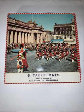 Vintage Joy Leigh of Edinburgh Table placemats Scottish